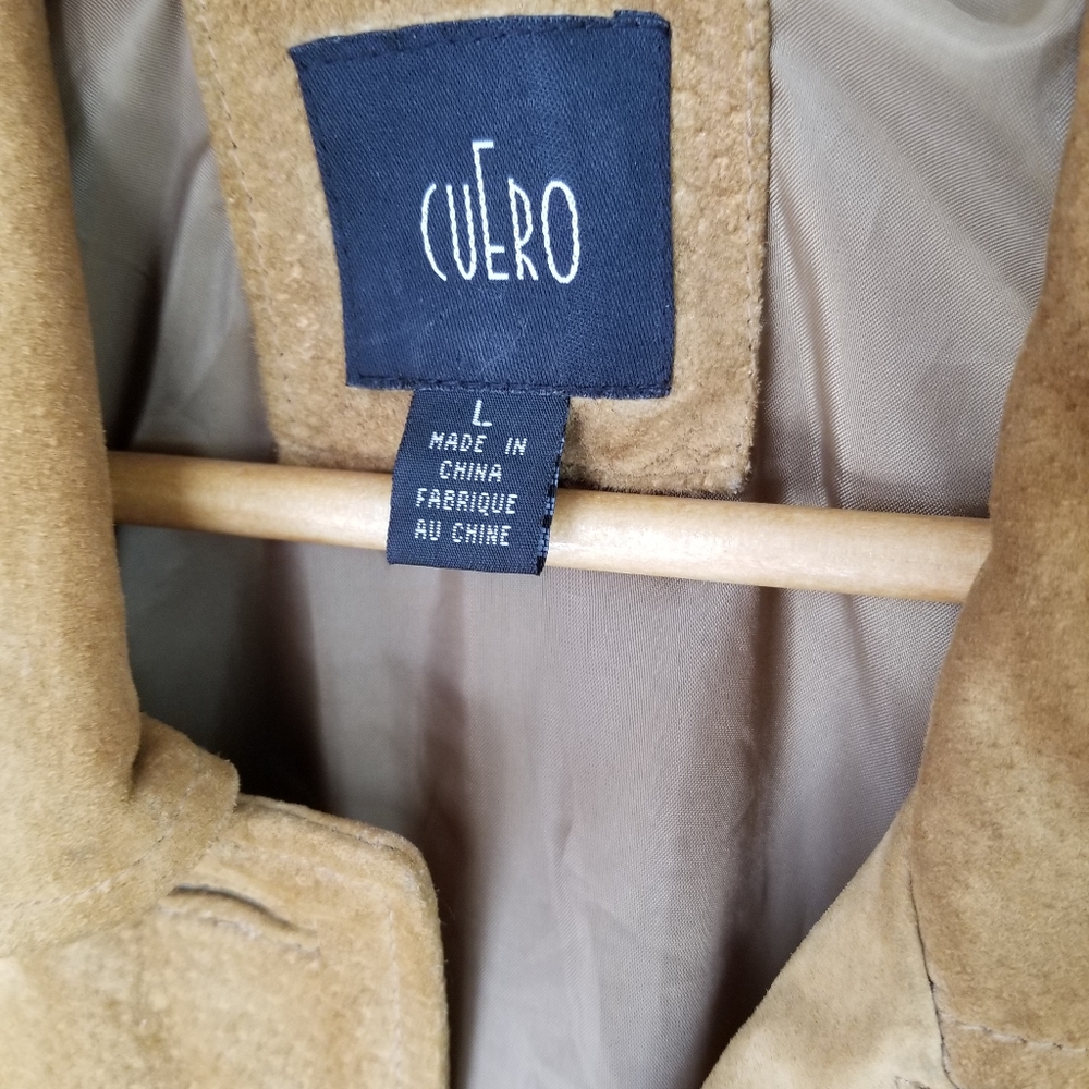 Cuero Suede Leather Jacket, Nice Square Pockets - image 3